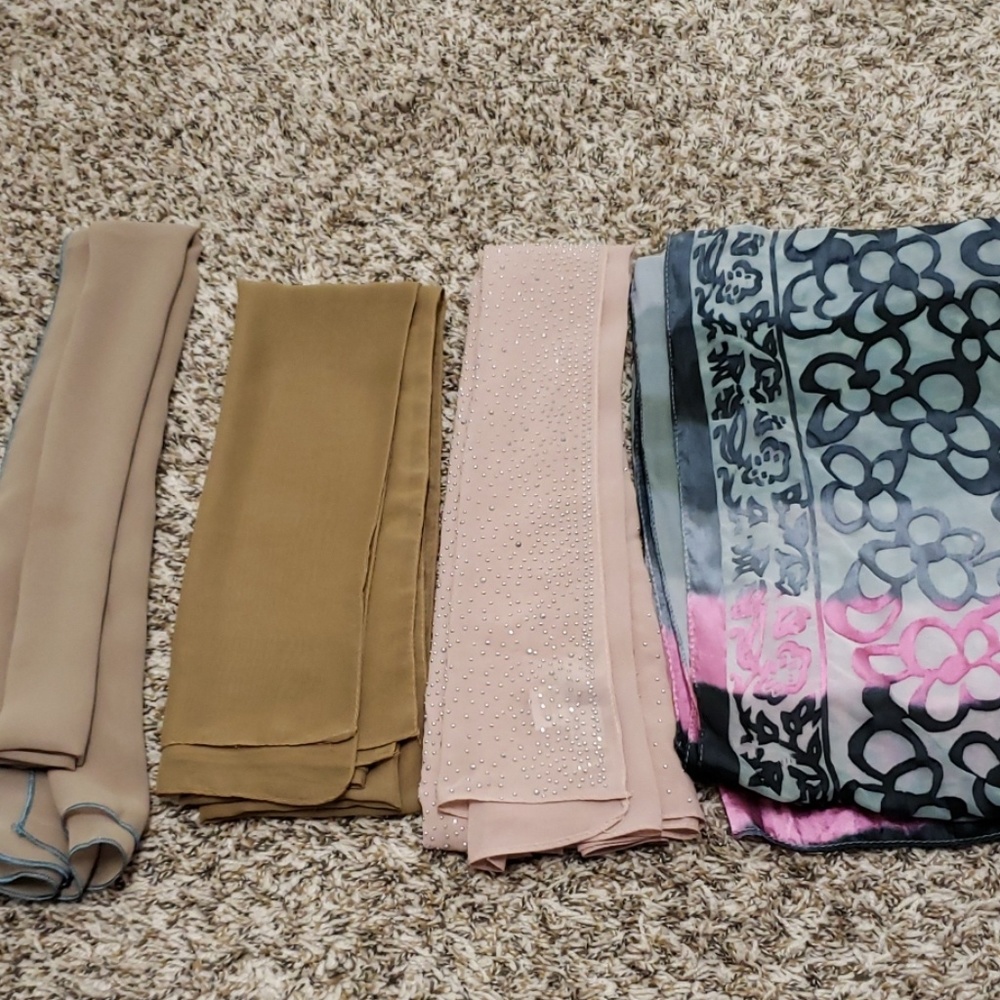 Neutral color hijabs scarves